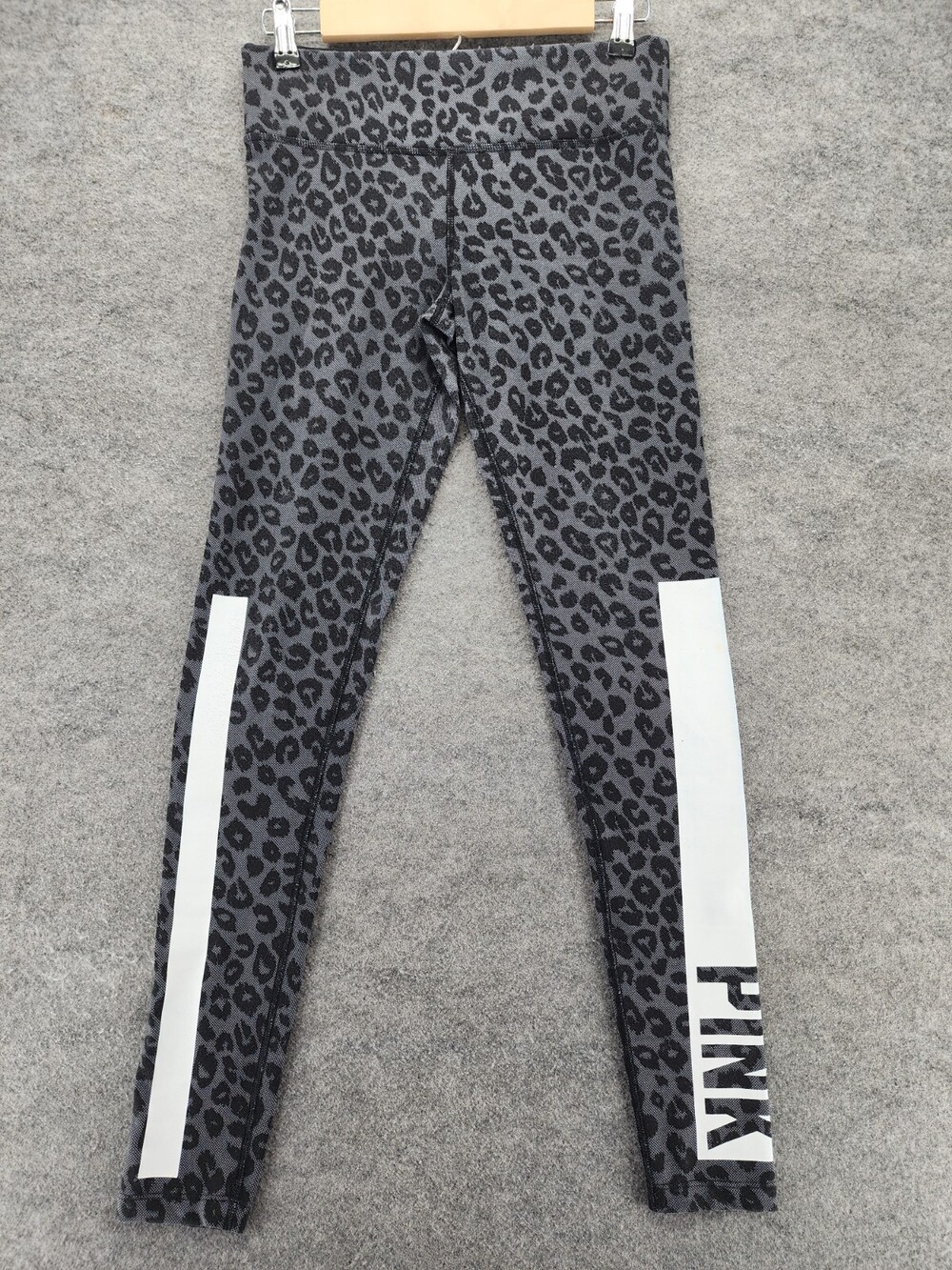 PINK Victoria Secret Leggings Womens XS Yoga Black Gray Leopard